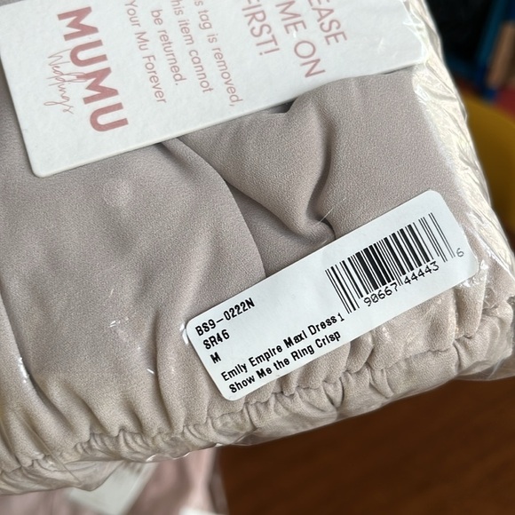SHOW ME THE RING CRISP SHOW ME YOUR MUMU EMILY EMPIRE MAXI DRESS MEDIUM - Picture 2 of 7